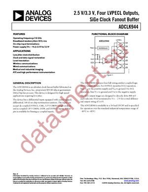 ADCLK944BCPZ-R2 datasheet  